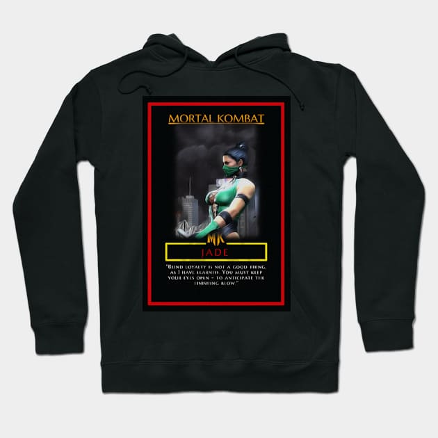 Mortal Kombat - MK Fighters - Jade - Poster - Sticker and More - 19062013 Hoodie by Semenov